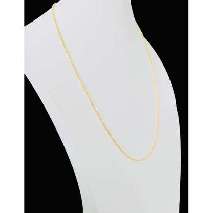 Cadena Estilo Torsal De 1 Mm Con 55cm Oro De 14 Kilates