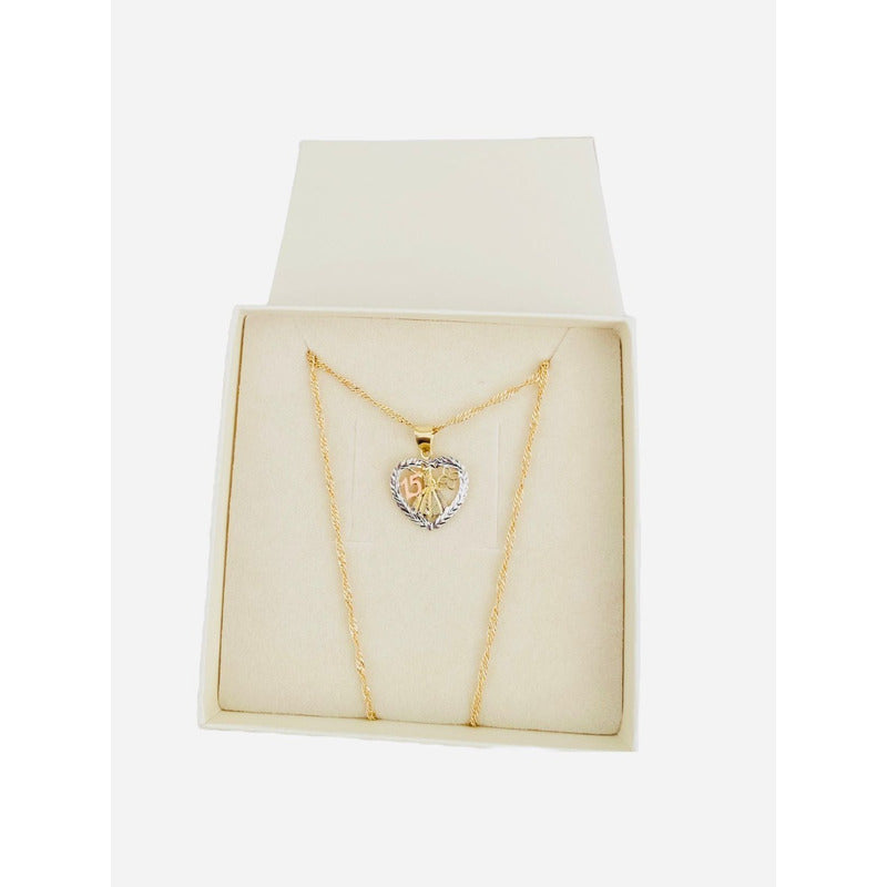 Dije De Corazón Para 15 Años En 3 Oros De 10k + Obsequio