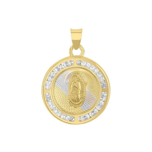 Kit Cadena Con Medalla Virgencita 3 Oros 14 K + Obsequio
