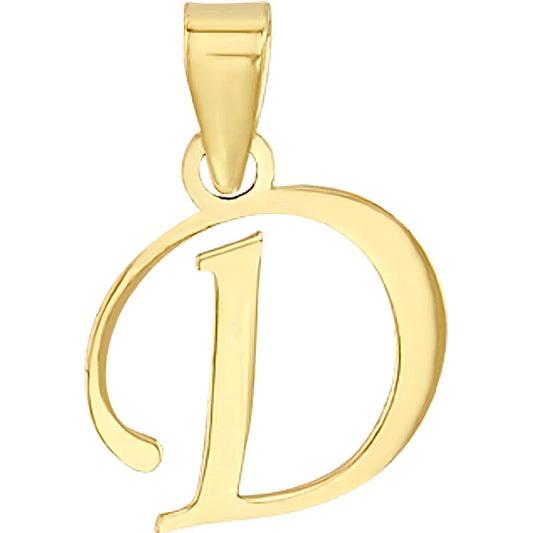 Dije Inicial D Lisa En Oro De 10 K Mas Color Dorado