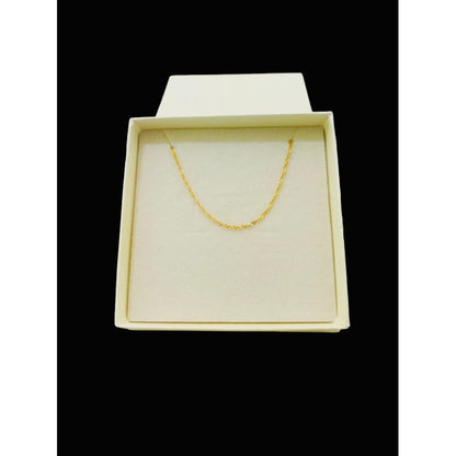 Juego Inicial Letra A Con Cadena 50 Cm Oro 14 K + Obsequio