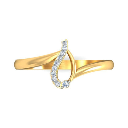 Anillo V De Victoria Joyería M De León Oro 10k + Regalo