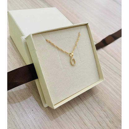 Dije Inicial O Con Zirconias En Oro De 10 K + Obsequio