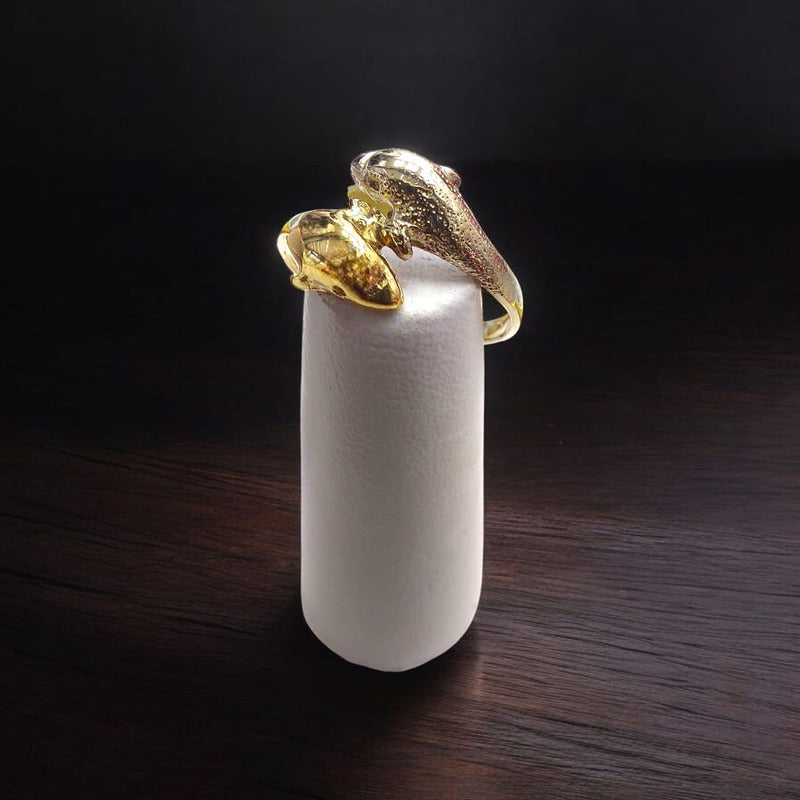 Anillo Delfines Joyería M De León 2 Oros 10k + Regalo