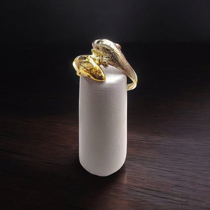 Anillo Delfines Joyería M De León 2 Oros 10k + Regalo