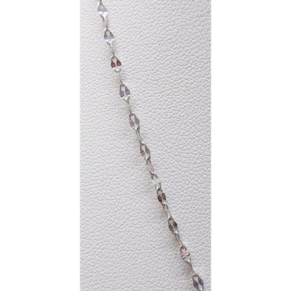 Cadena Pelo Angel Oro Blanco 14 K. + Obsequio