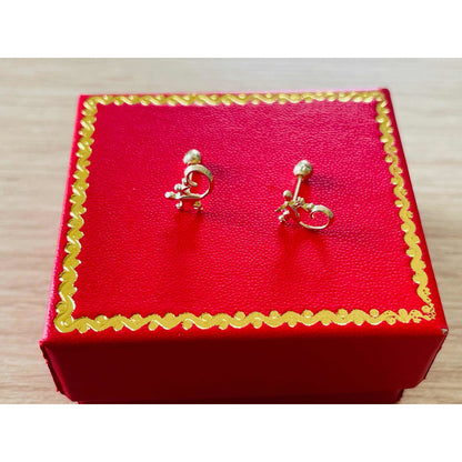 Broquel Lagartija En Oro De 10 K + Obsequio + Envío