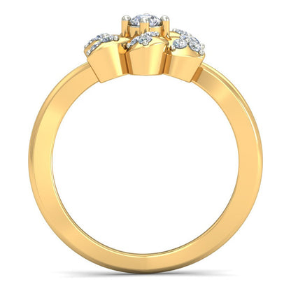 Anillo Flor De Luz Joyería M De León Oro 10k + Regalo