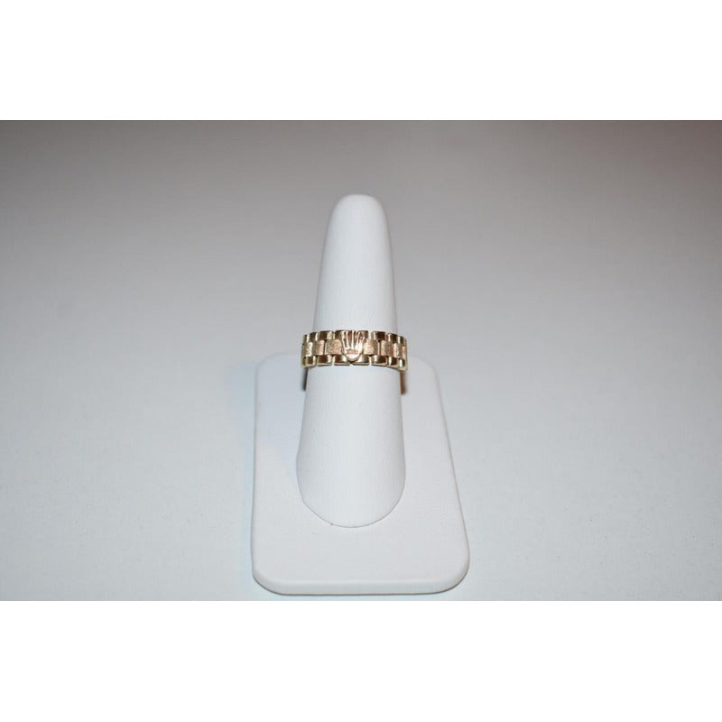 Anillo Tejido Rolex Para Dama Oro 14 K Envio Incluido