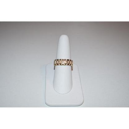 Anillo Tejido Rolex Para Dama Oro 14 K Envio Incluido