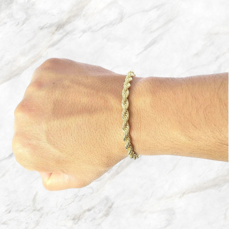 Pulsera Torsal 18 Cm X 5 Mm Oro De 10 Kilates + Obsequio