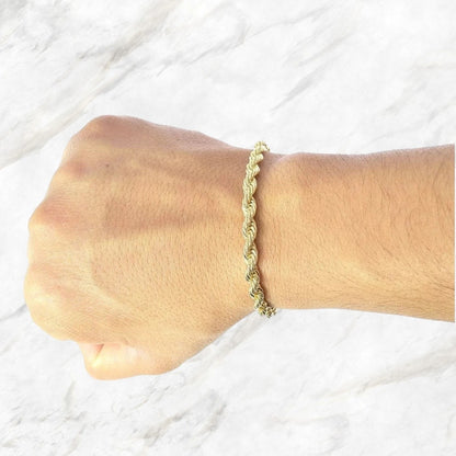 Pulsera Torsal 18 Cm X 5 Mm Oro De 14 Kilates + Obsequio