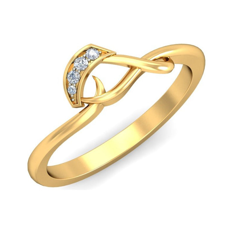 Anillo Brisa De Oro Joyería M De León Oro 10k + Regalo