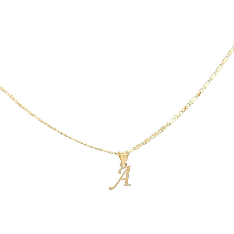 Dije Inicial A Lisa En Oro De 10 K + Obsequio + Envío