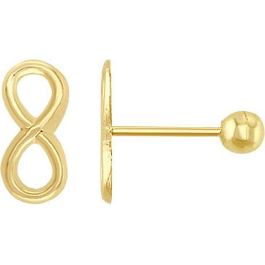 Broquel Infinito Liso En Oro De 10 K + Obsequio + Envío