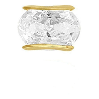 Broquel Lazo Oval 5x3 En Oro De 10 K + Obsequio