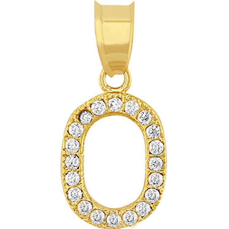 Dije Inicial O Con Zirconias En Oro De 10 K + Obsequio