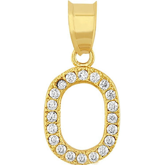 Dije Inicial O Con Zirconias En Oro De 10 K + Obsequio