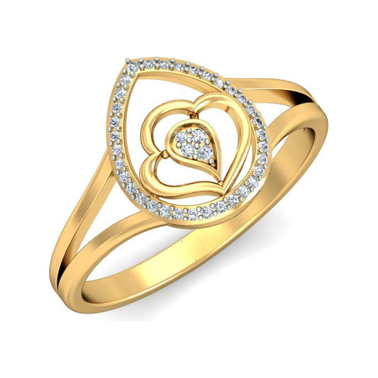Anillo Lluvia De Amor Joyería M De León Oro 10k + Regalo