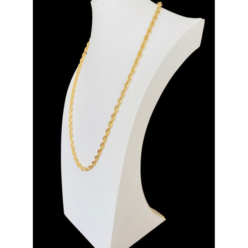 Cadena Torsal 55 Cm X 6 Mm Oro 14 K  + Obsequio