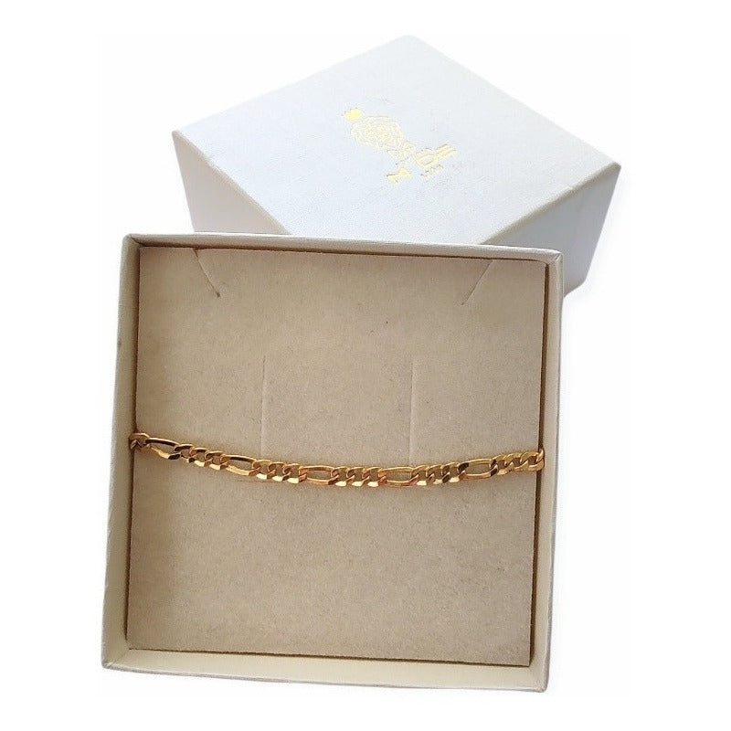 Pulsera Tejido Figaro 14k + Obsequio