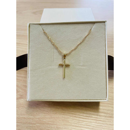 Kit Cadena Con Dije Mini Espíritu Santo Bco 10k + Obsequio