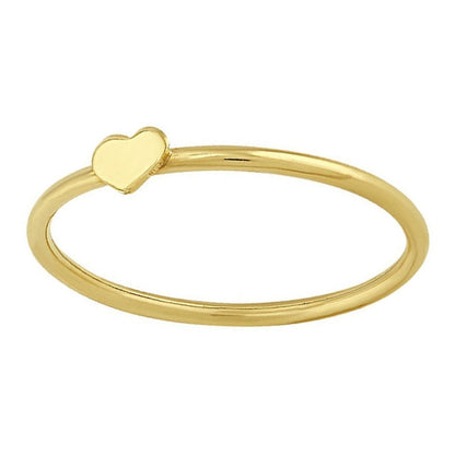 Anillo Mini De Corazón En Oro De 10 K + Obsequio + Envio