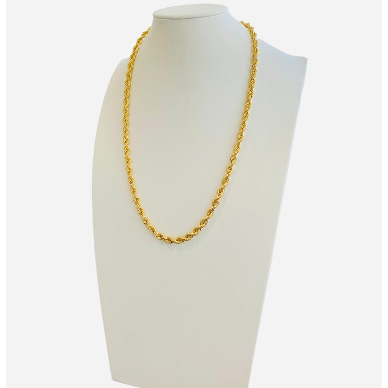 Cadena Torsal 55 Cm Por 6 Mm Oro 10 K  + Obsequio