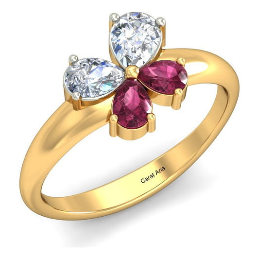 Anillo Mariposa De Luz Joyería M León Oro 10k + Regalo