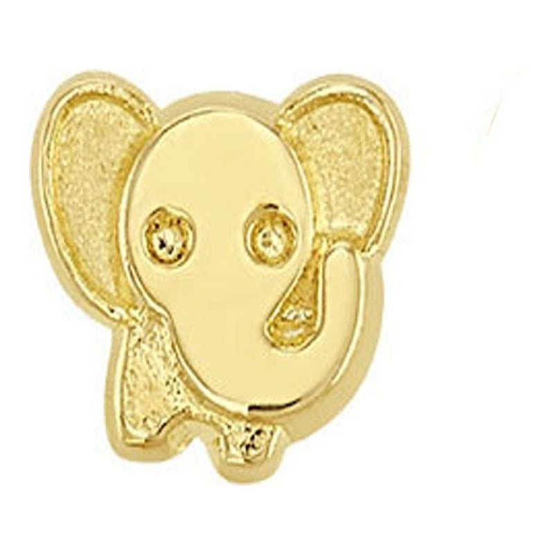Broquel Elefante En Oro De 10 K + Obsequio + Envío