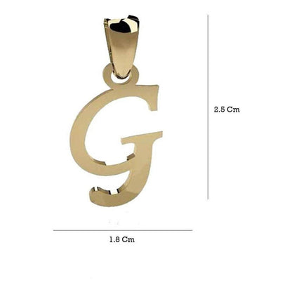 Gargantilla De Inicial Letra G Oro 14 K + Obsequio