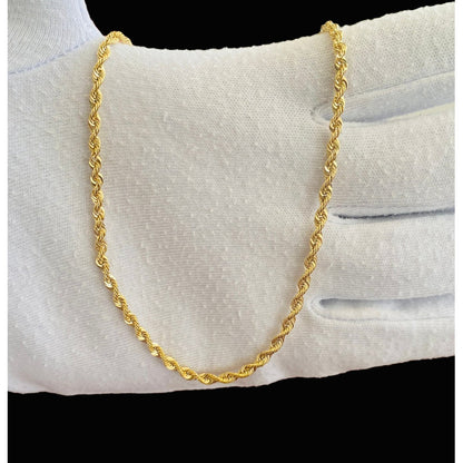 Cadena Torsal 55 Cm X 3 Mm Oro 10 K + Obsequio