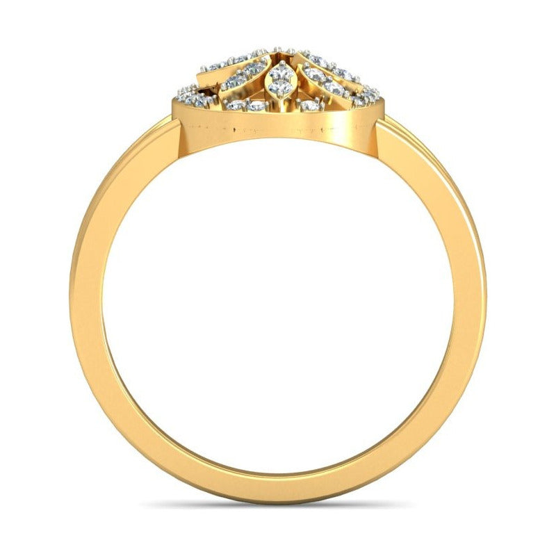 Anillo Espiral Floral Joyería M De León Oro 10k + Regalo