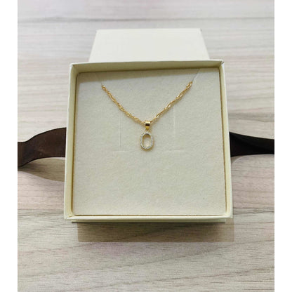 Dije Inicial O Con Zirconias En Oro De 10 K + Obsequio