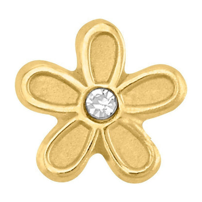 Increibles Broqueles De Flor Con Zirconia 14k + Obsequio