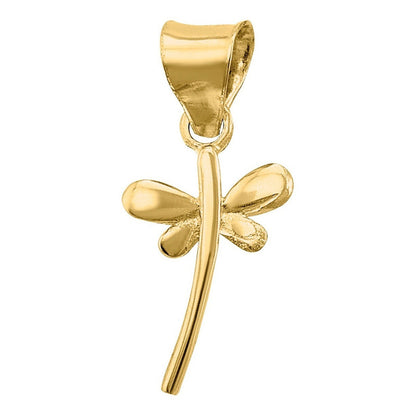 Kit Cadena Con Dije Mini  Libelula Oro 10 K  + Obsequio