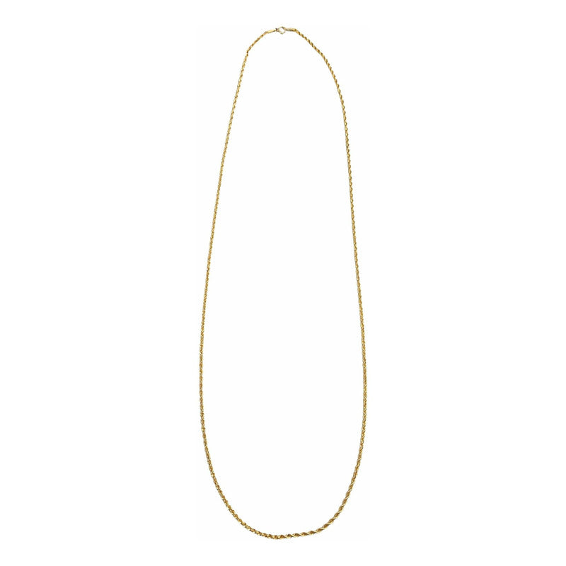 Cadena Torsal 60cm X 2mm Oro 10k + Obsequio