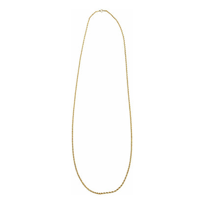 Cadena Torsal 60cm X 2mm Oro 14k + Obsequio