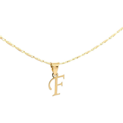 Dije Inicial F Lisa En Oro De 10 K + Obsequio + Envío