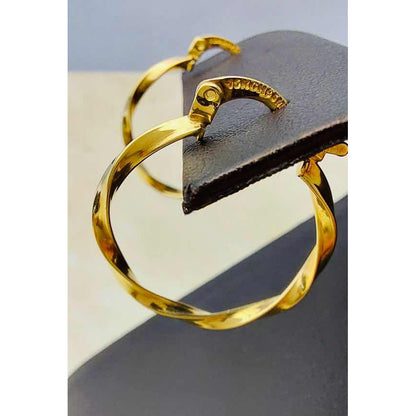 Arracadas Caramelo 2.4 Cm Oro 10 K + Obsequio