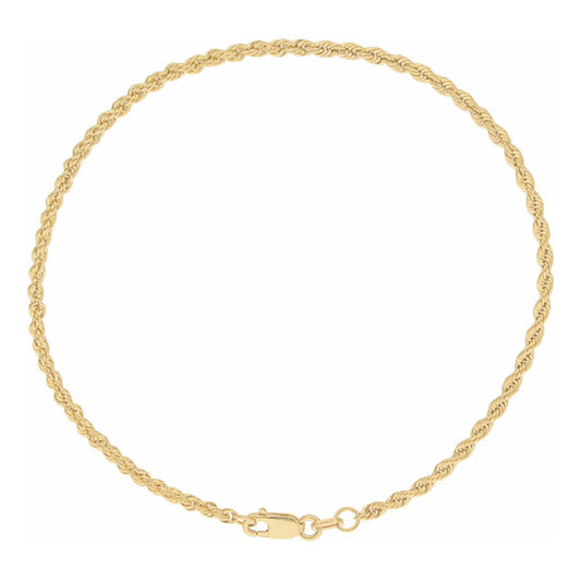 Pulsera Torsal 21 Cm X 2 Mm Oro De 14 Kilates + Obsequio