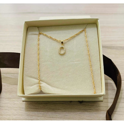 Dije Inicial O Con Zirconias En Oro De 10 K + Obsequio