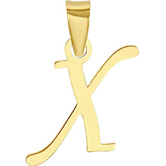 Kit Cadena Singapur Con Letra X Lisa Oro 10k+ Obsequio