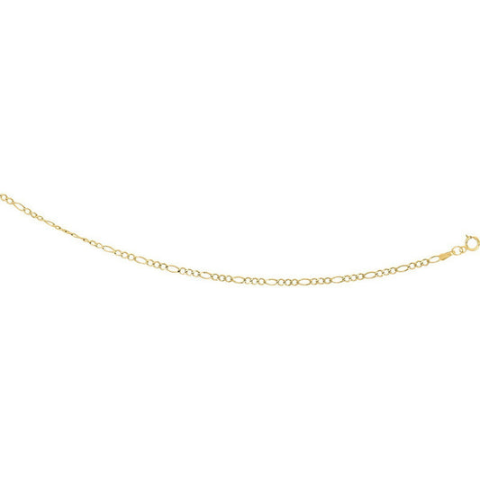 Cadena Figaro Rombos 55cm X 2 Mm Oro 14