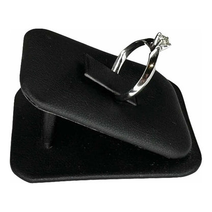 Anillo Compromiso Oro Blanco 14 K Diamante Natural .24 Ct