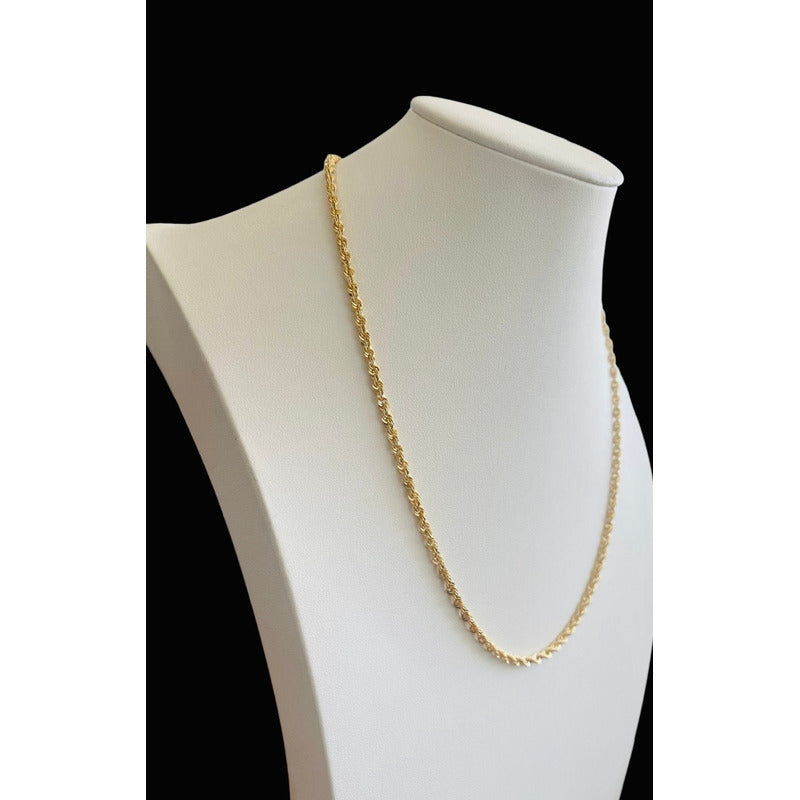 Cadena Torsal 55 Cm X 3 Mm Oro 14 K + Obsequio