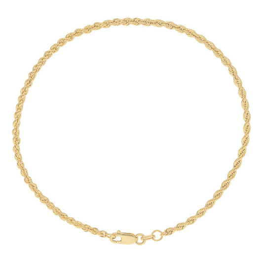 Pulsera Torsal 21 Cm X 2 Mm Oro De 10 Kilates + Obsequio