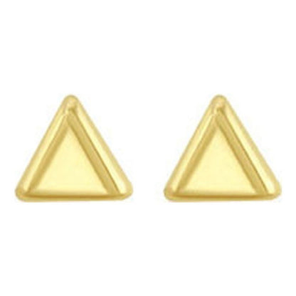 Broquel Mini Triangulo En Oro De 10 K + Obsequio + Envío
