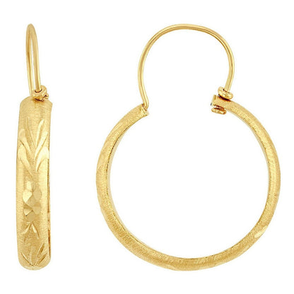 Arracada Grabada Estrellas #4 En Oro De 10 K + Obsequio