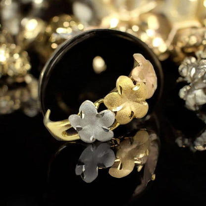 Anillo Pensamiento Joyería M De León 3 Oros 14k + Regalo